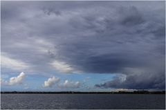 Insel Juist von See aus gesehen