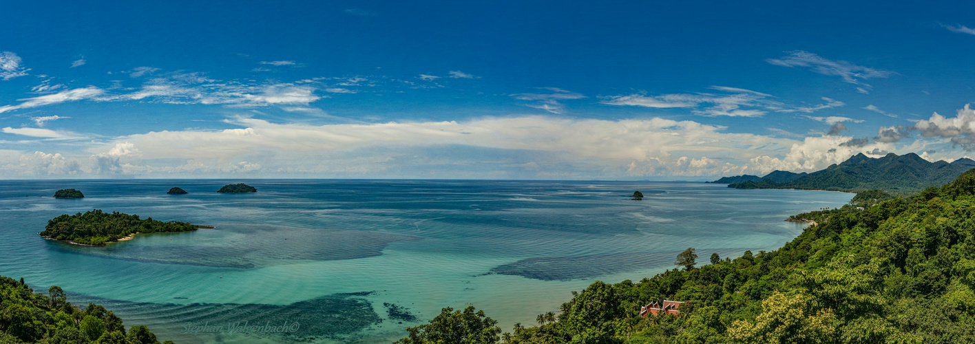 Insel Koh Chang Westküste Panorama