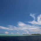 Insel Kuramathi vom Boot aus