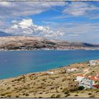 Insel Pag ;  Pager-Bucht mit Blick Richtung Pag Stadt; Kroatien Camper-Reise Mai 2019