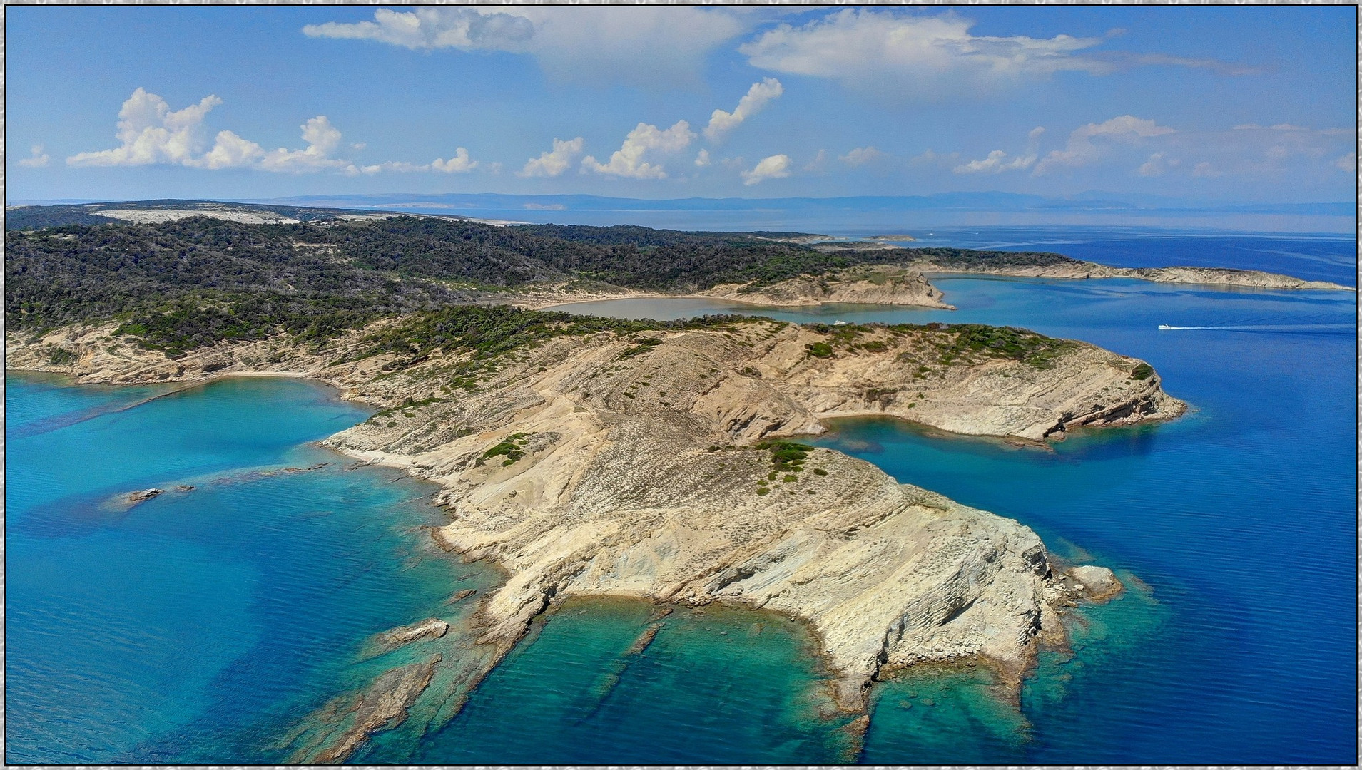 Insel Rab; Lopar-Halbinsel Drohnen-Impression: Kroatien Camper-Reise Mai 2018