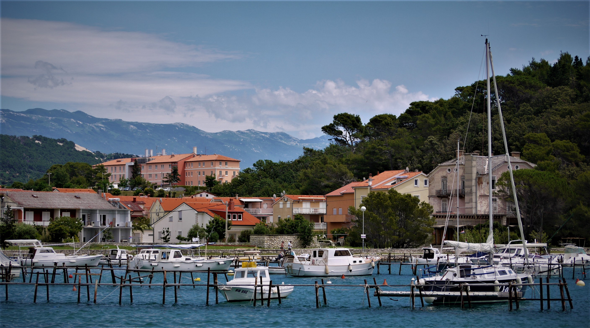 Insel Rab Urlaub 2016 - Blick auf Palit an der Eufemija-Bucht