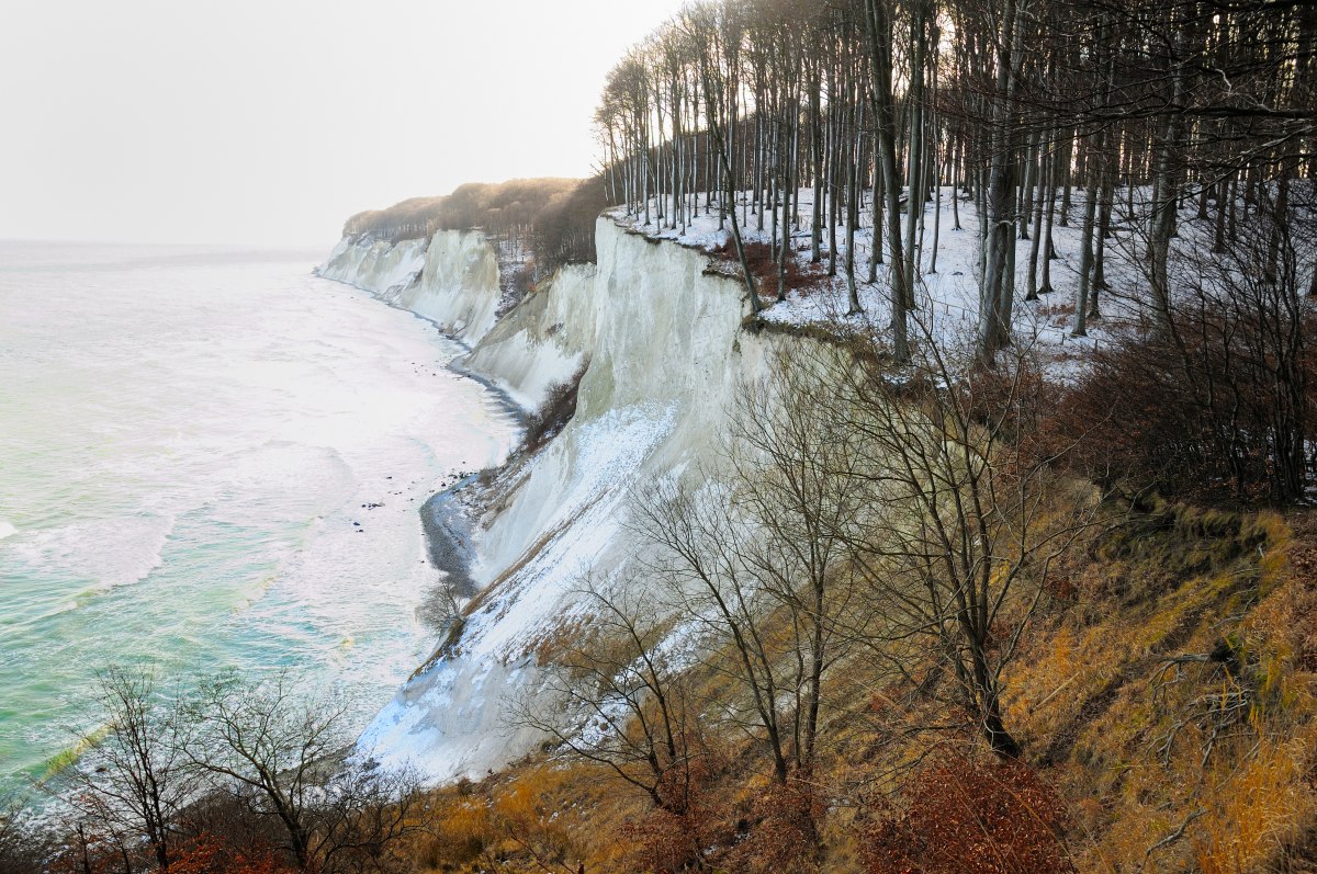 Insel Rügen Kreideküste im Winter