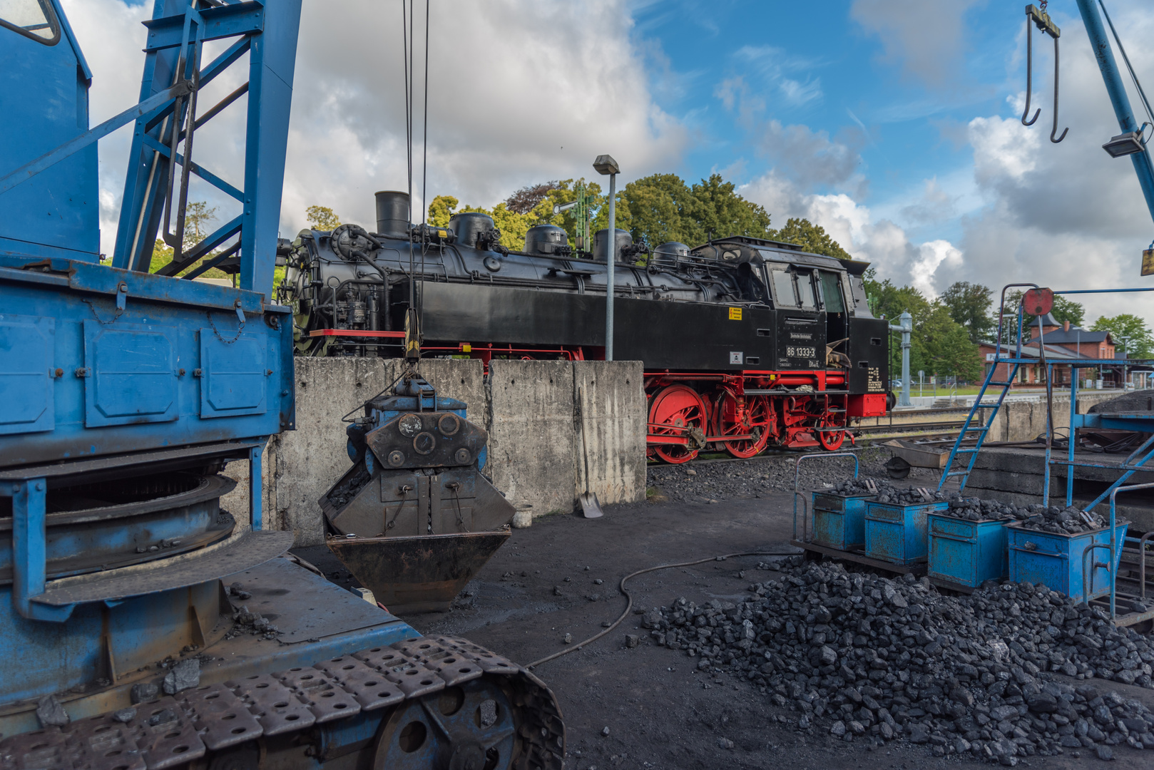 Insel Rügen Putbus Betriebshof der Bäderbahn