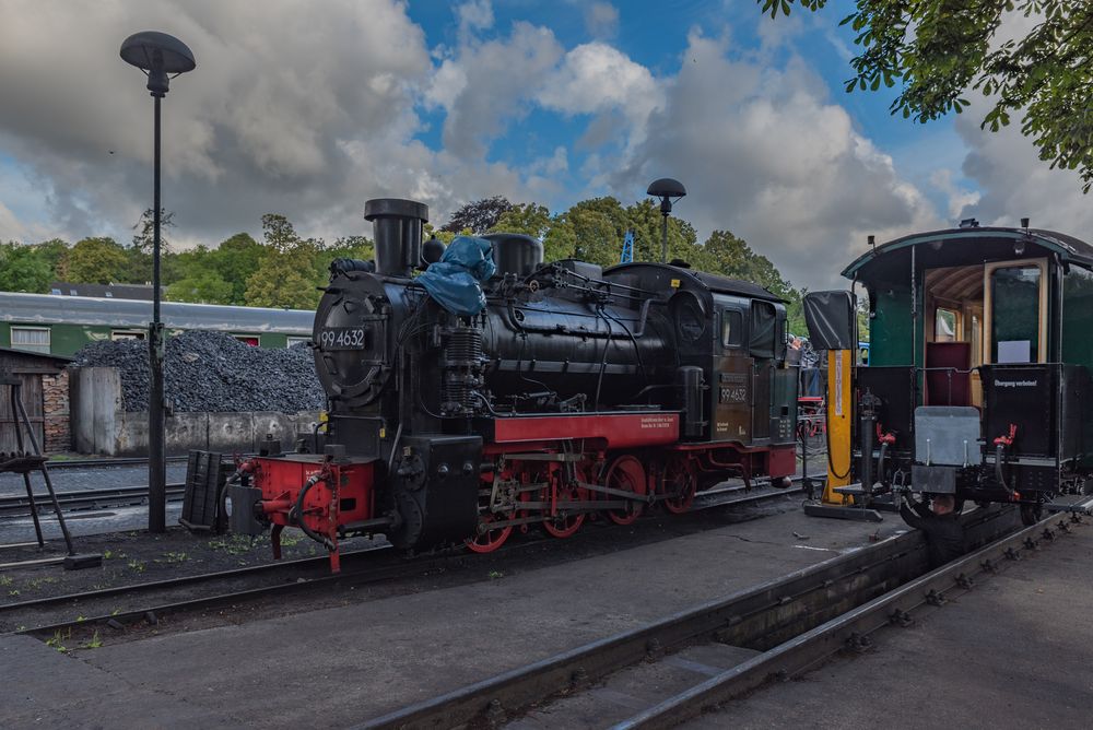 Insel Rügen Putbus Betriebshof der Bäderbahn