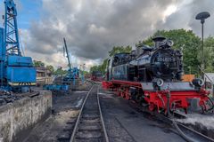 Insel Rügen Putbus Betriebswerk der Bäderbahn