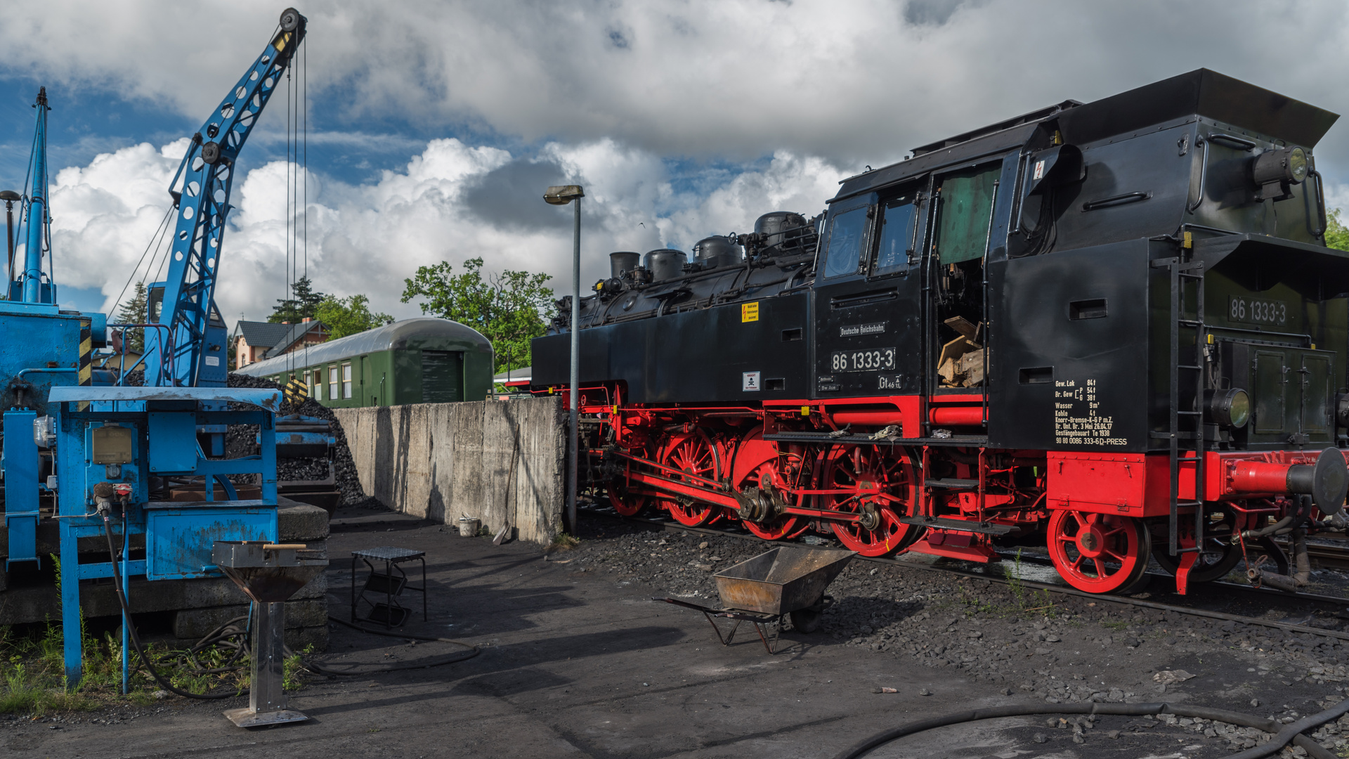 Insel Rügen Putbus Betriebswerk der Bäderbahn