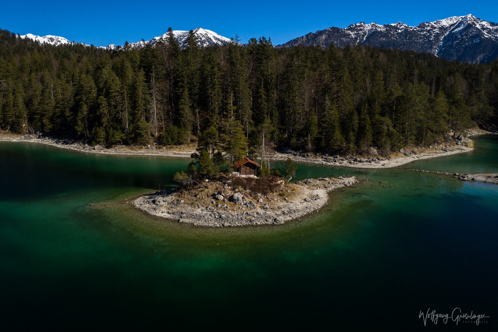 Insel Schönbichl im Eibsee