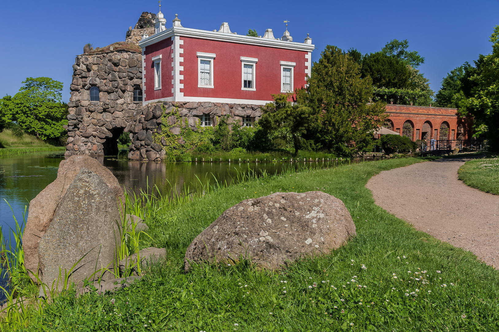 Insel Stein und Villa Hamilton - Wörlitz - Gartenreich Dessau