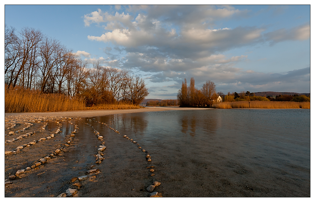 Insel Werd Sonnenuntergang