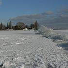 Insel Wilhelmstein auf dem gefrorenen Steinhuder Meer