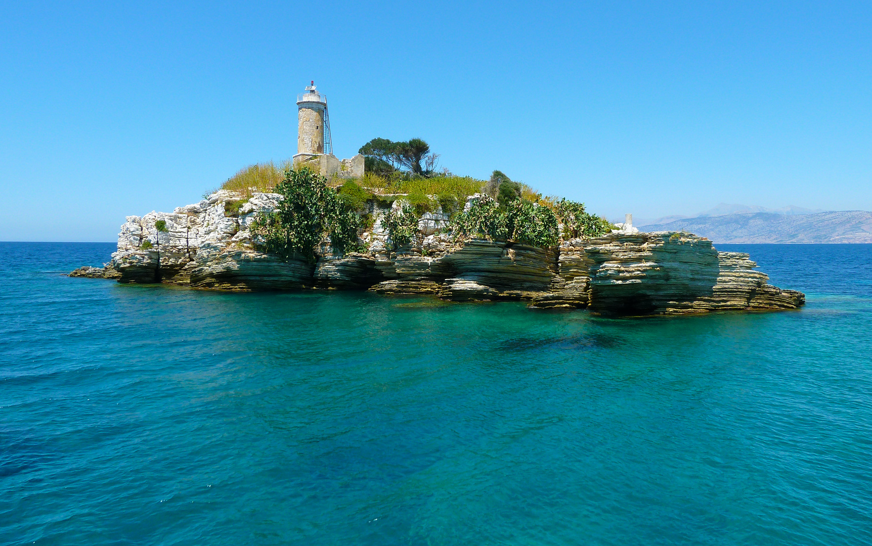 Insel zwischen Korfu und Albanien