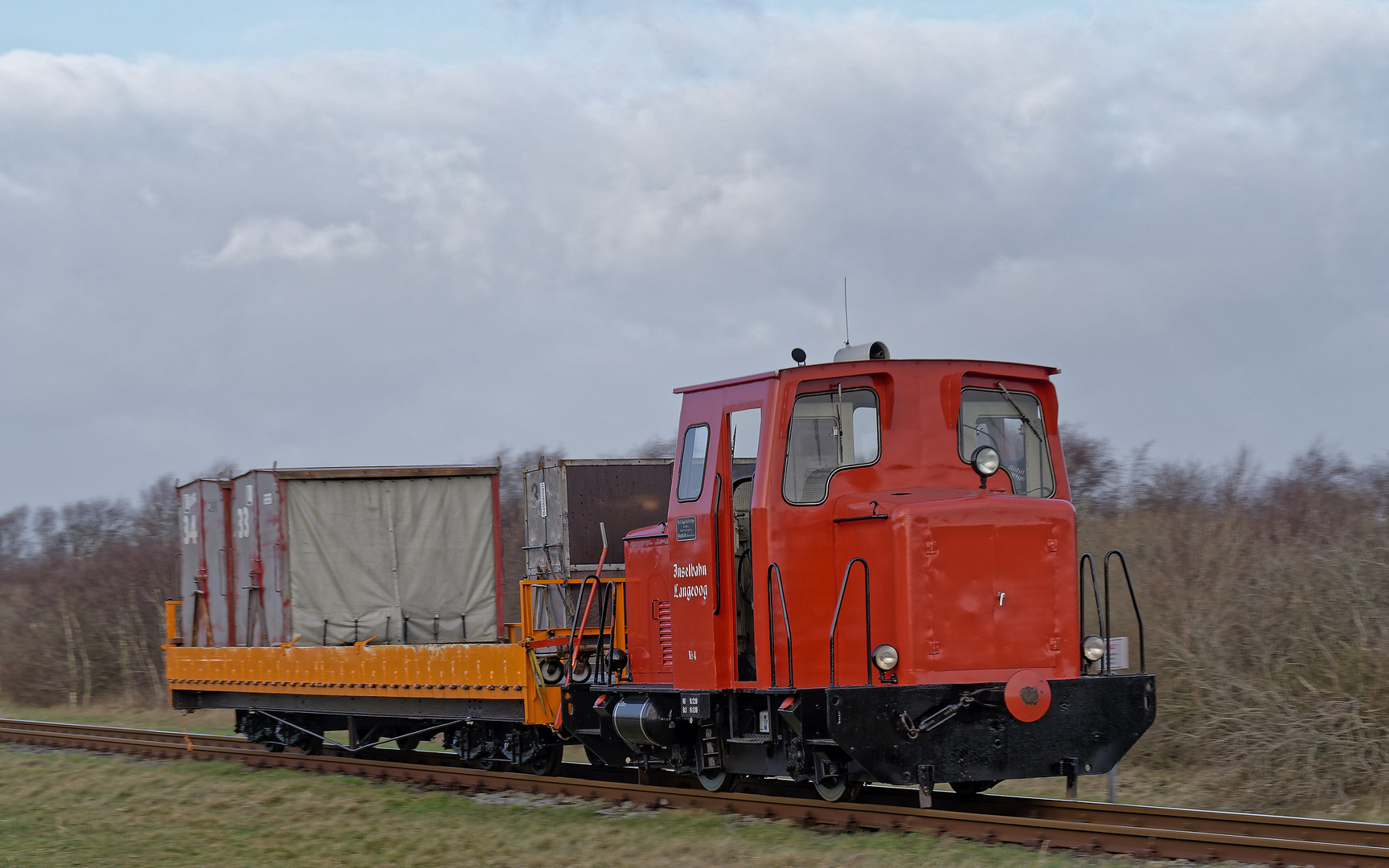 Inselbahn Langeoog - Kö 4 mit Fracht