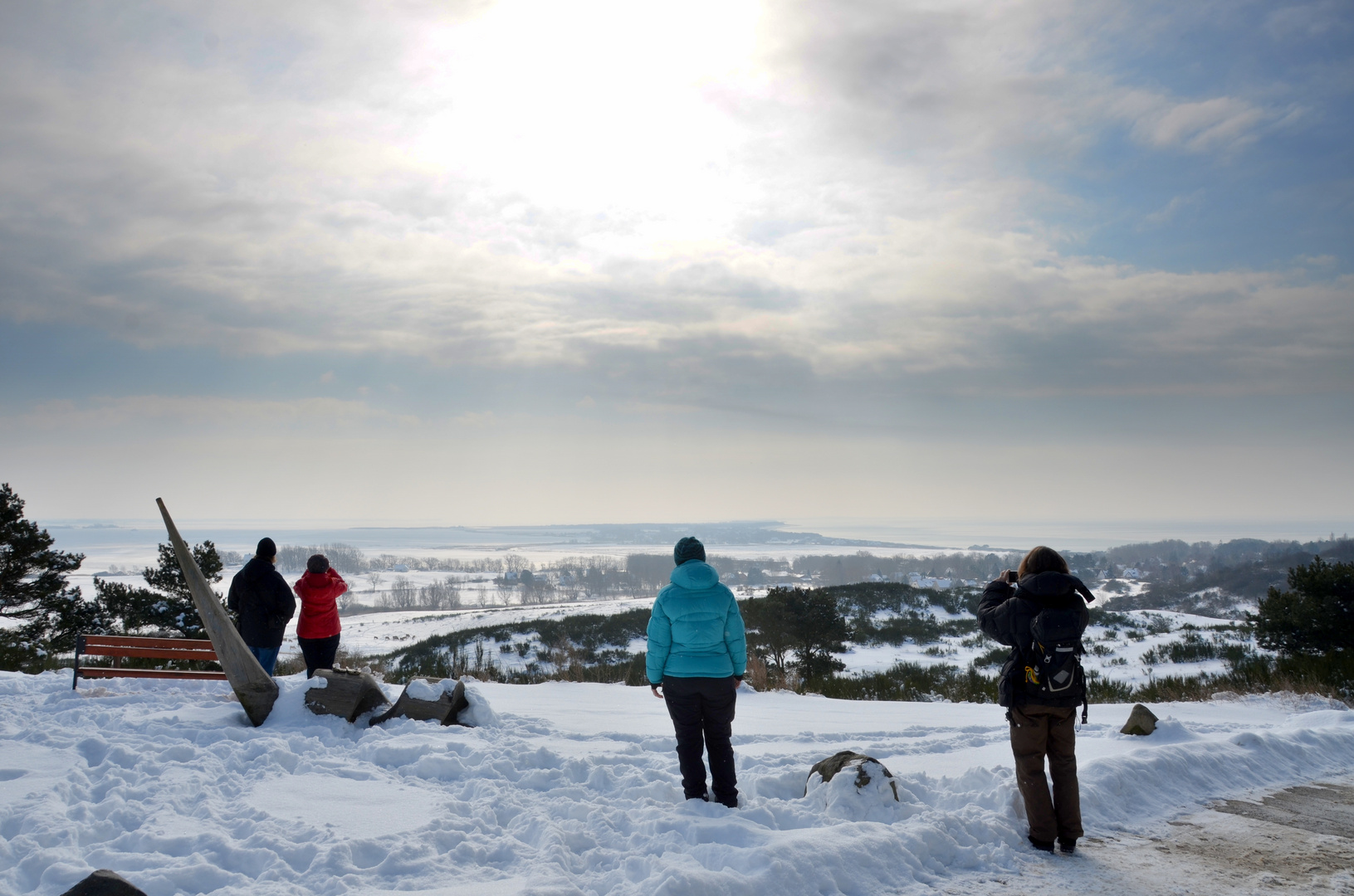 Inselblick Hiddensee -März