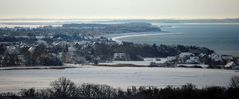 Inselblick von Insel Hiddensee im Winter