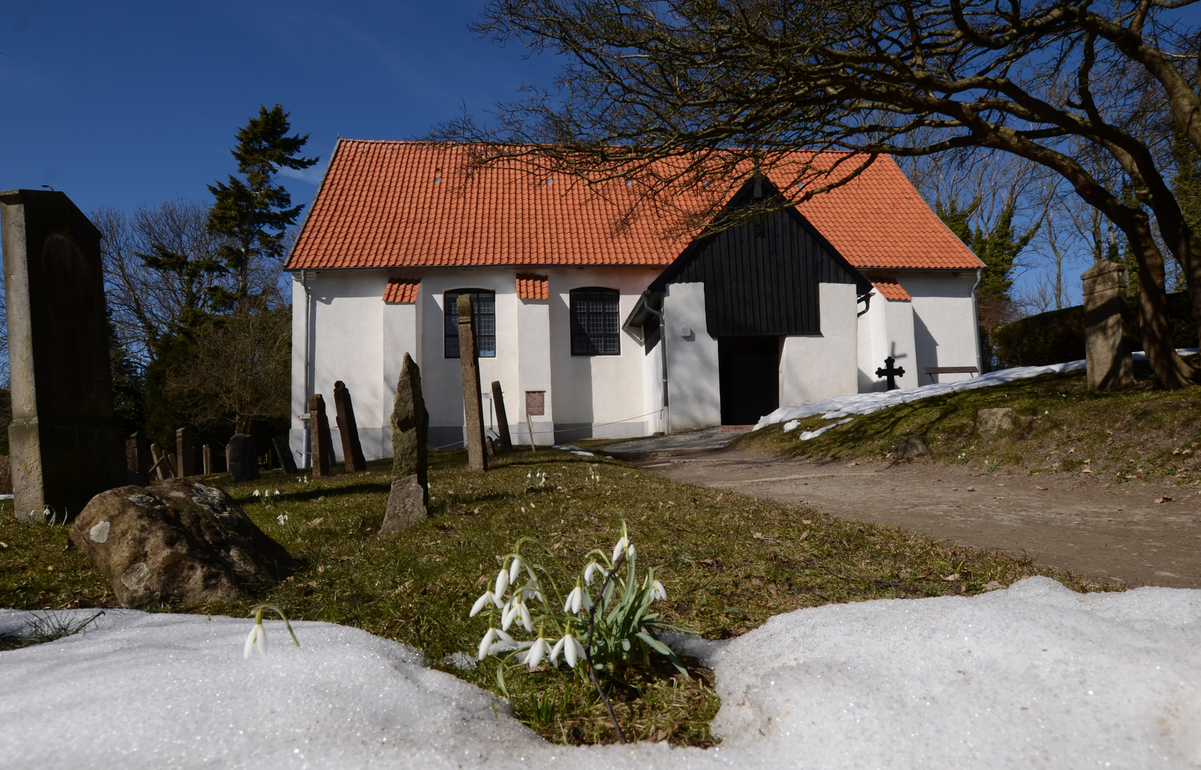 Inselkirche im Frühling