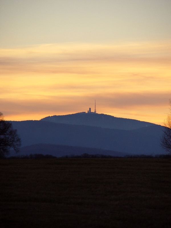 Inselsberg bei Sonnenuntergang