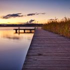 Inselsee im Abendrot