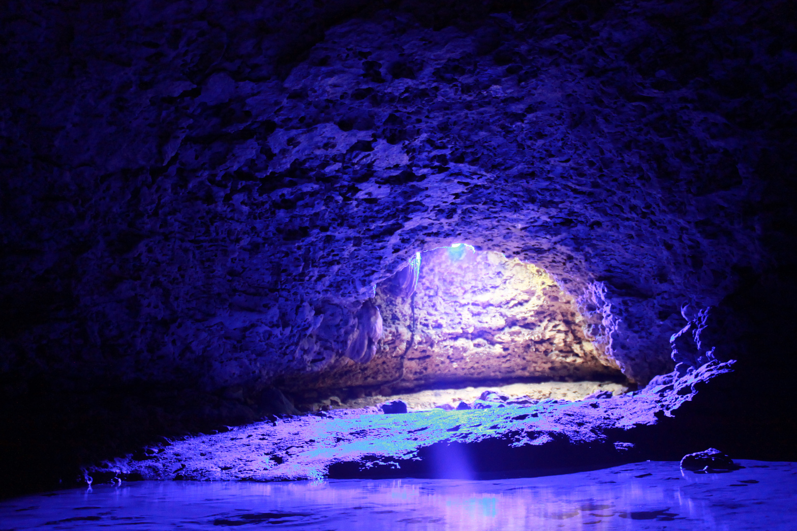 inside A cave