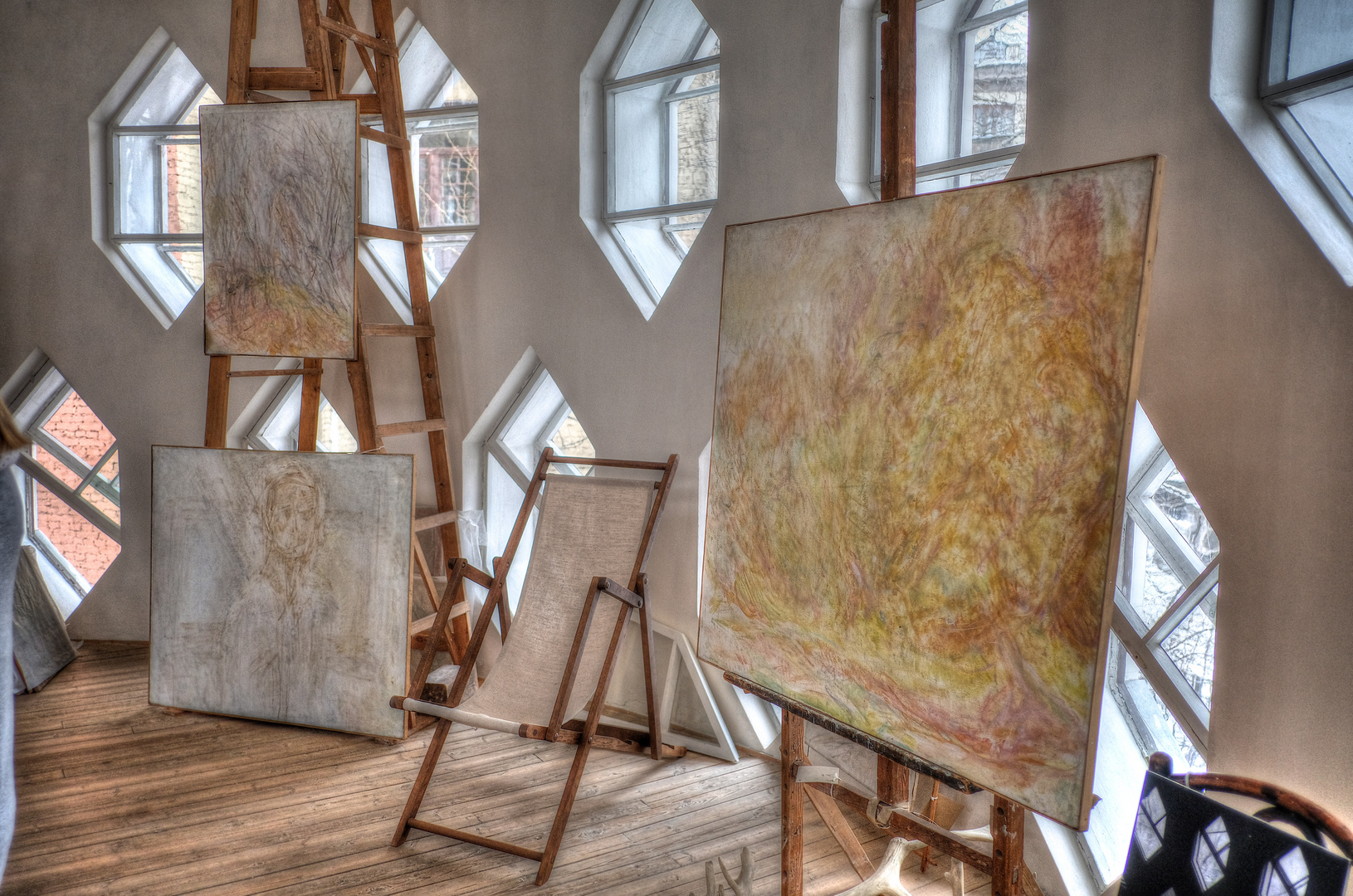 Inside Melnikov house, Moscow