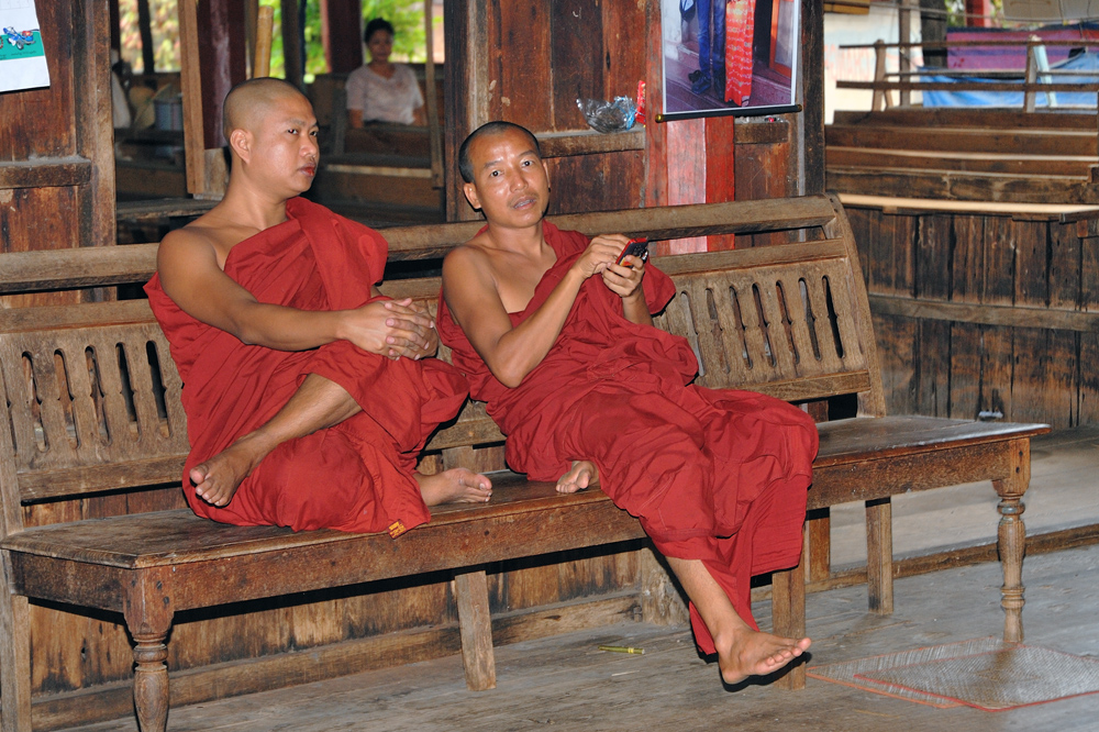 Inside Nge Hpe Chaung, the jumping cats monastery