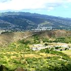 INSIDE OF DIAMOND HEAD VOLCANO CRATER and the SUMMIT IN OAHU,HAWAII