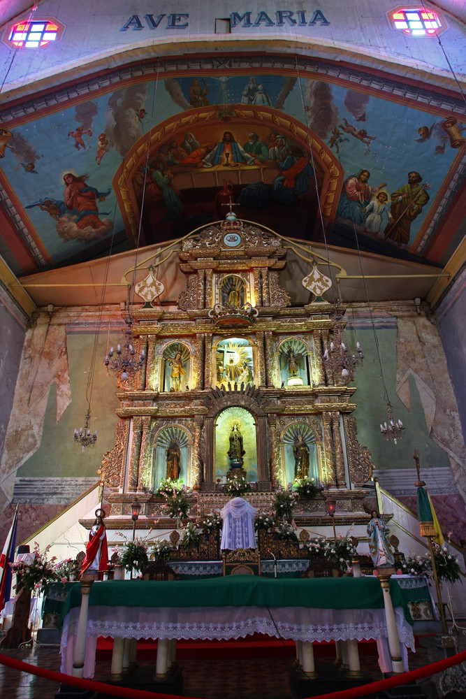 Inside Old Church, Bohol Philippines
