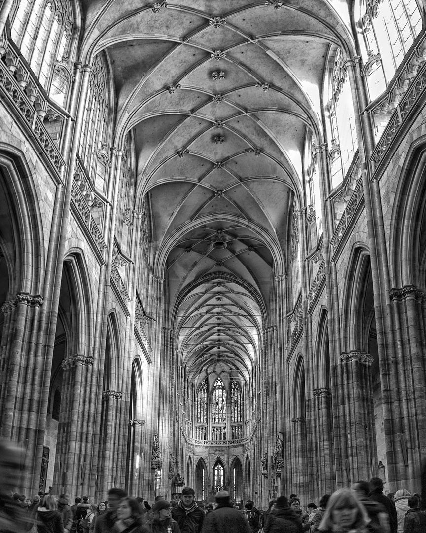 Inside Saint Vitus Cathedral Prague