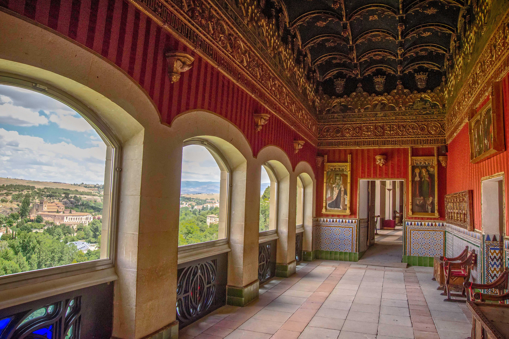 Inside the Alcazar of Segovia