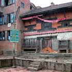 Inside the Bagh Bhairav temple premise in Kirtipur