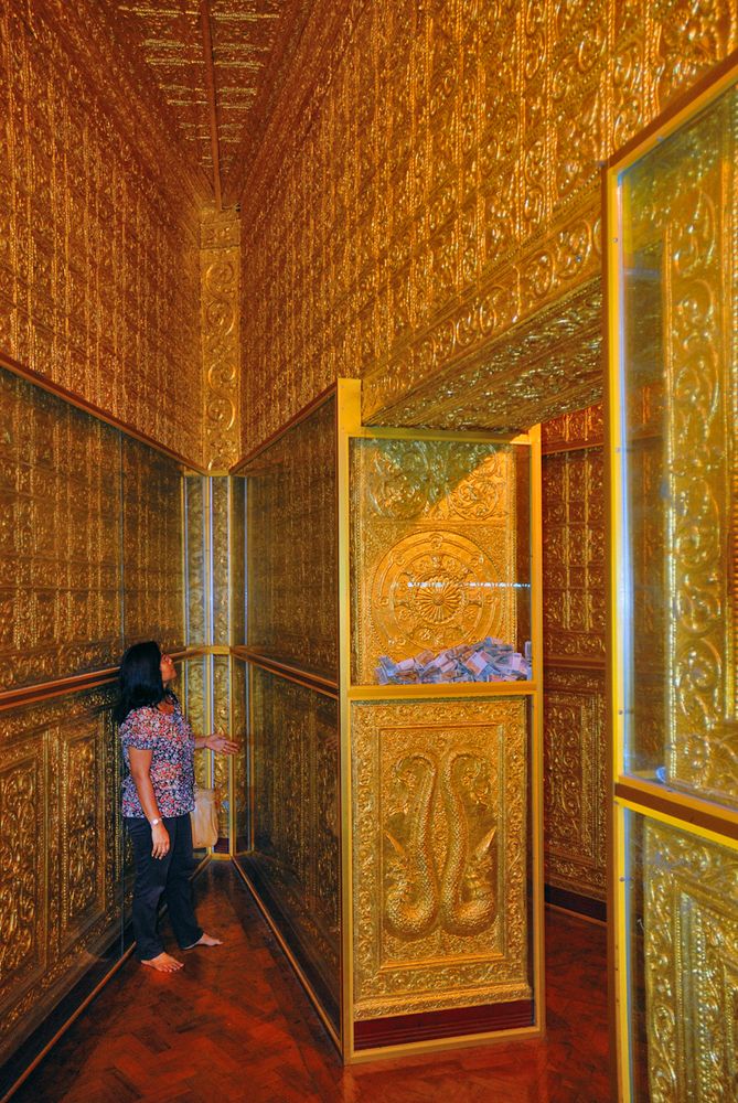 Inside the Botataung Pagoda in Yangon