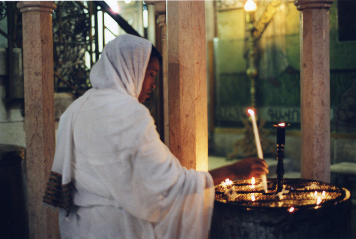 Inside the Church of the holy sepulchre - Jerusalem