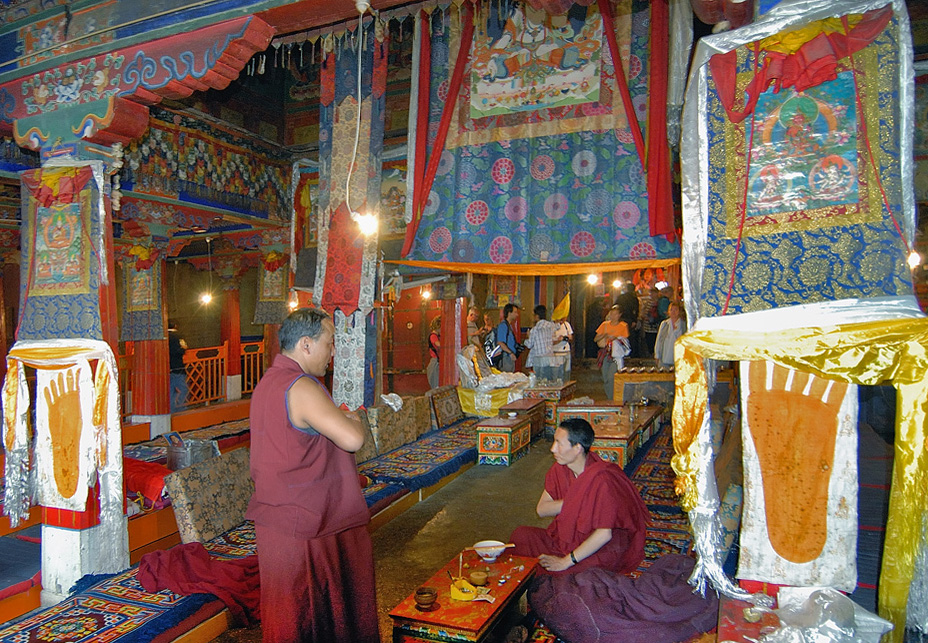 Inside the Drepung Monastery