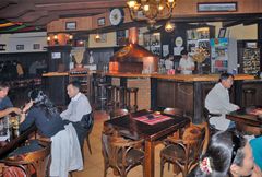 Inside the German Restaurant Brauhaus