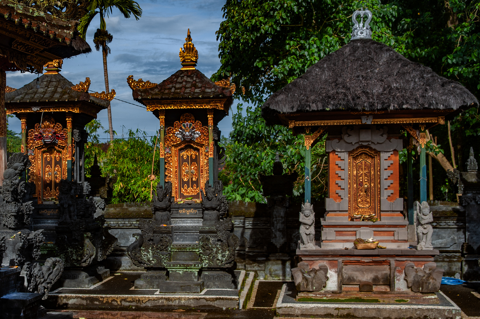 Inside the holy Pura Desa Sembung temple