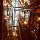 Inside the lift shaft