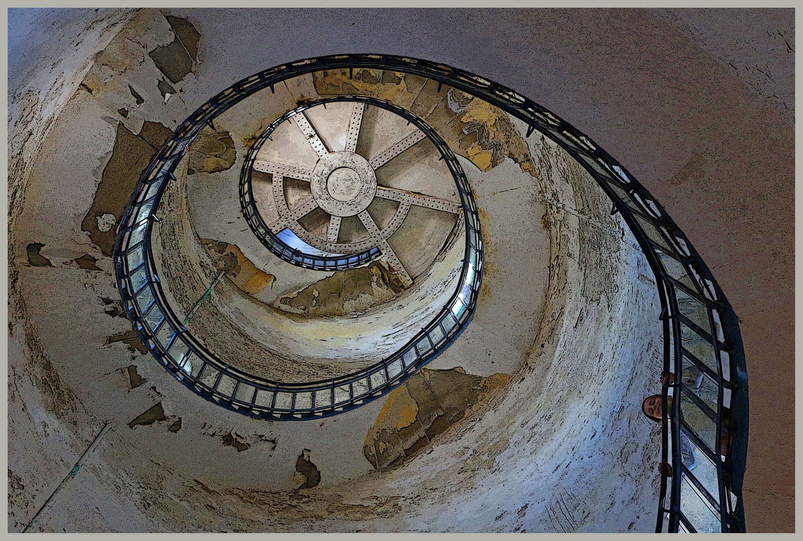 inside the lighthouse St Mary's island 2b photo & image architecture