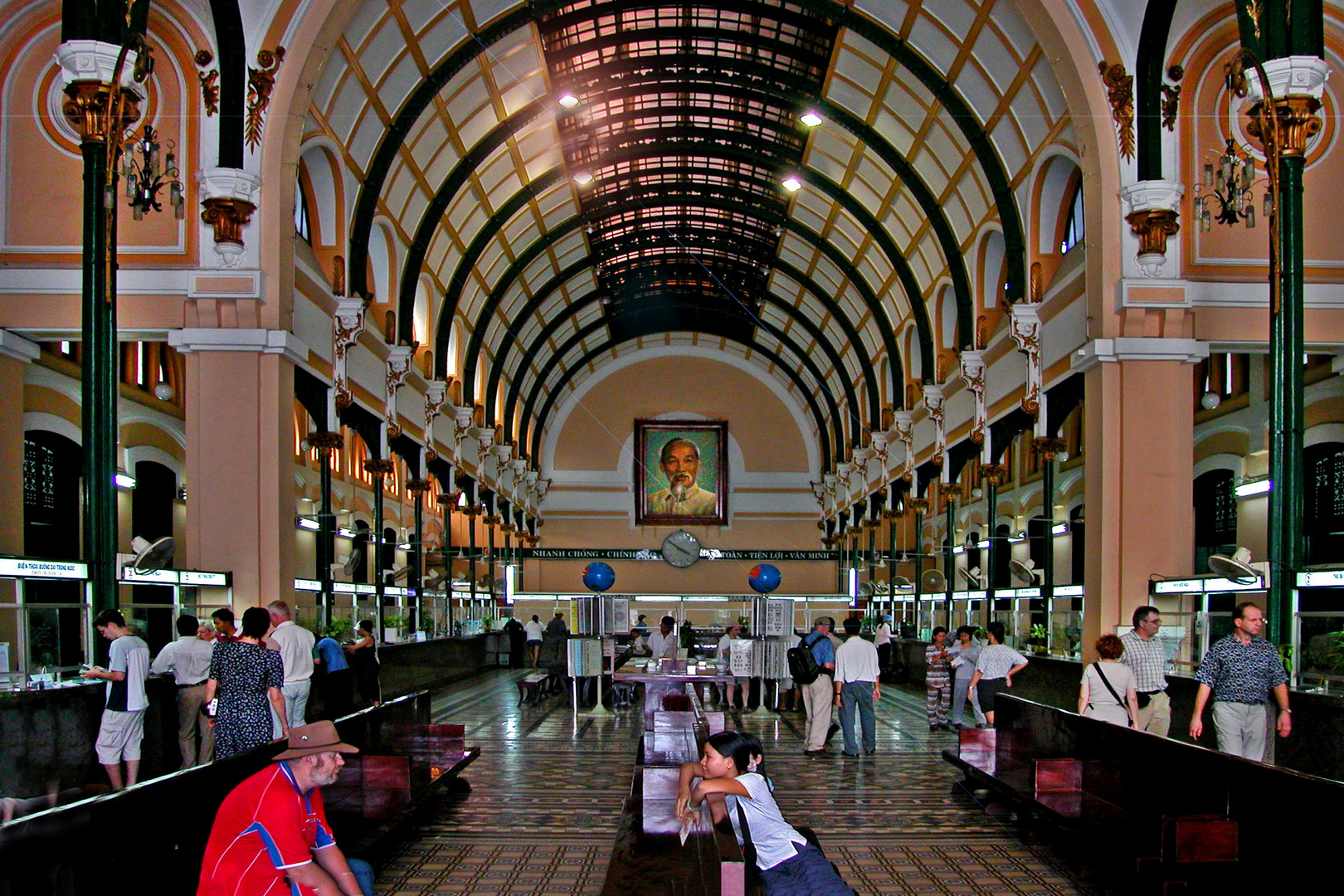 Inside the Mainpost office in Saigon