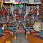 Inside the wooden monastery