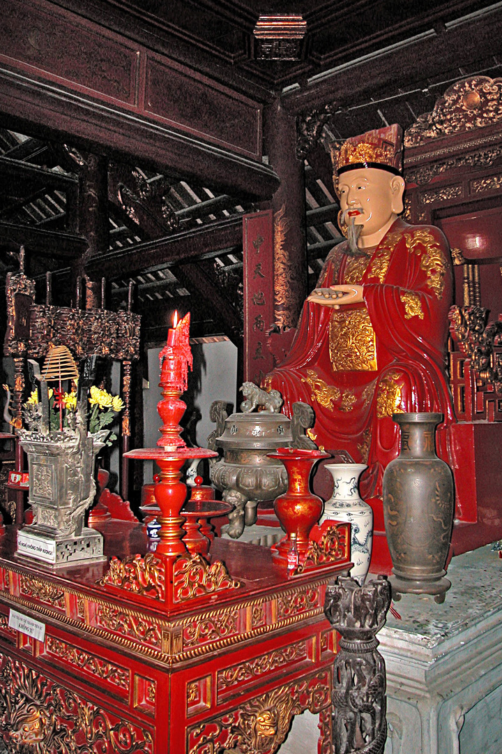 Inside Van Mieu (Temple of Literature)