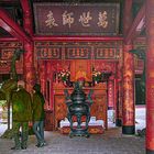 Inside Van Mieu Temple of Literature