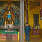 Inside Zhonghe Temple nearby Dali