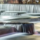 Inspiring waterfall by night