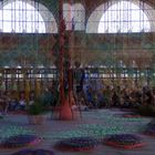 Installation Gaia Mother Tree vom brasilianischen Künstler Ernesto Neto - 3D Interlaced  o