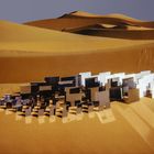 Installation in der Wüste von Heinz Mack, Burda-Museum