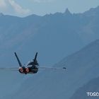 Int. Airshow 2011 in Sion/Schweiz: F-18 Hornet mit vollem Nachbrenner!