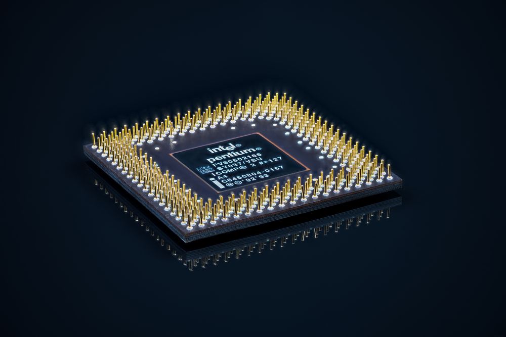 Intel Pentium unten 2 Foto & Bild | schwarz, nahaufnahme, edel Bilder ...