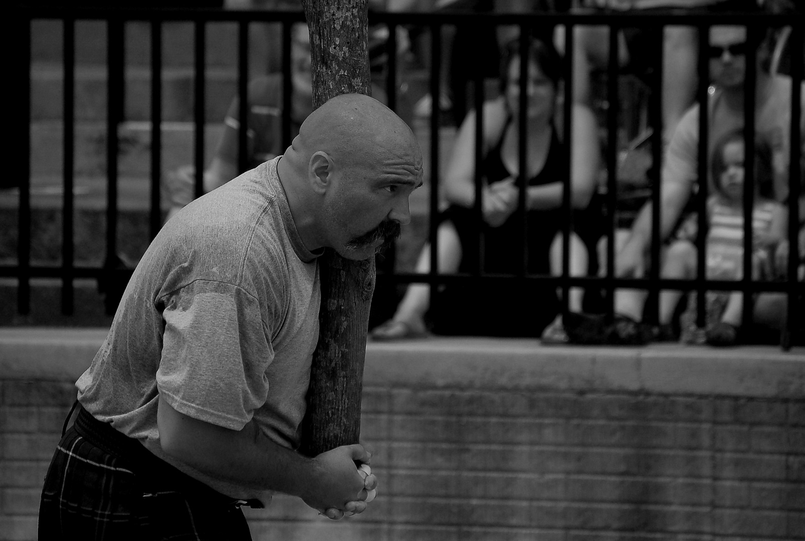 Intensity at the caber toss