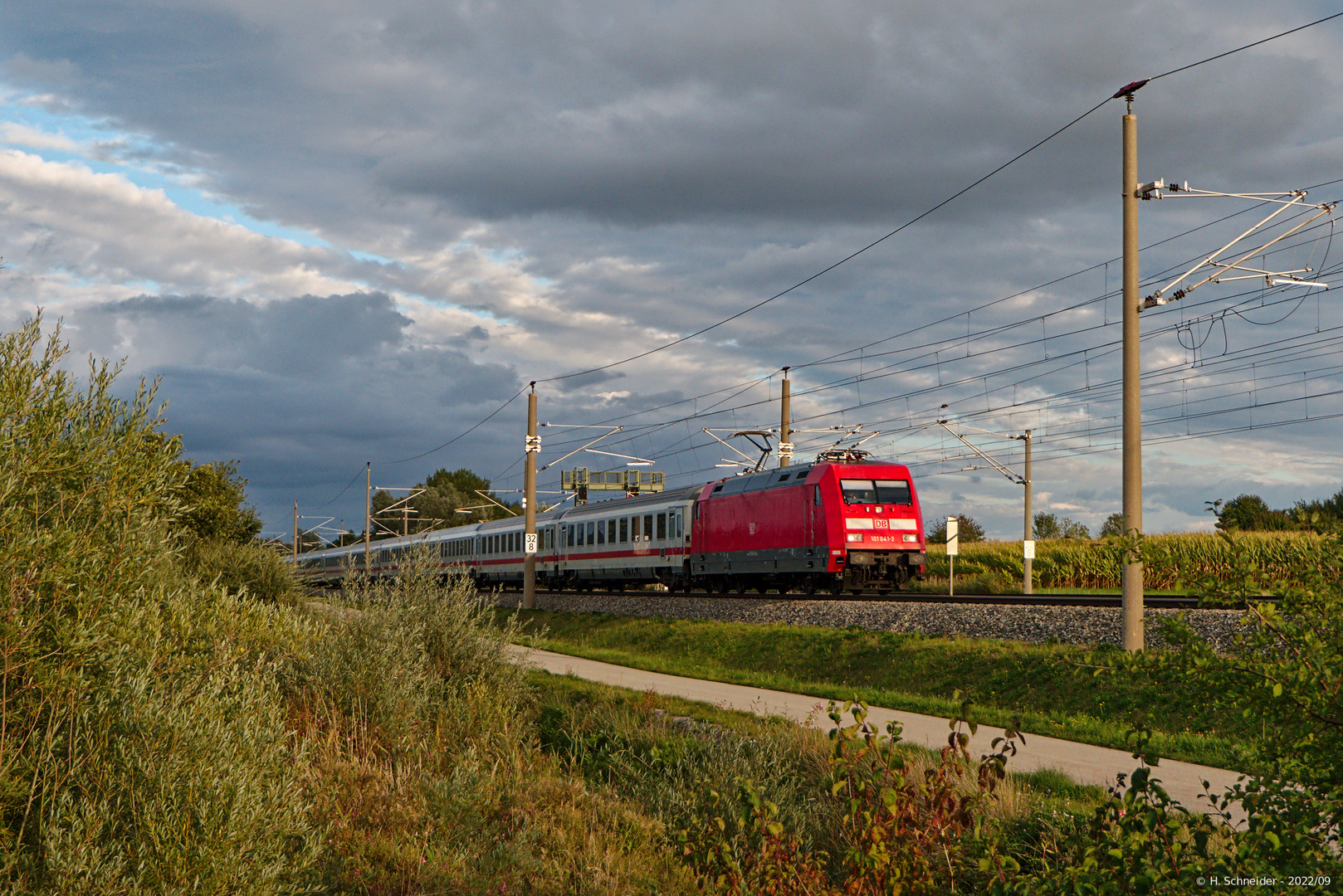 Intercity Richtung Augsburg