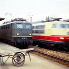 Intercity Überholung in Mering 1987